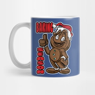 Gingerbread Man Baking Season with thumbs up grin Mug